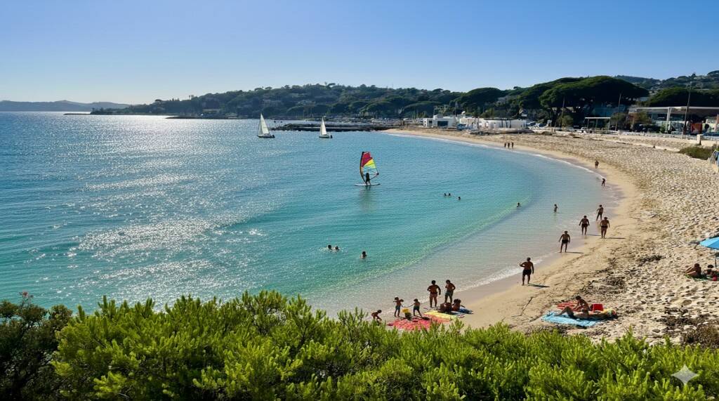la plage de la croisette a sainte maxime