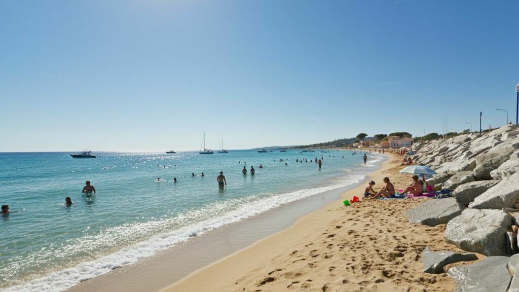 la plage des elephants de sainte maxime